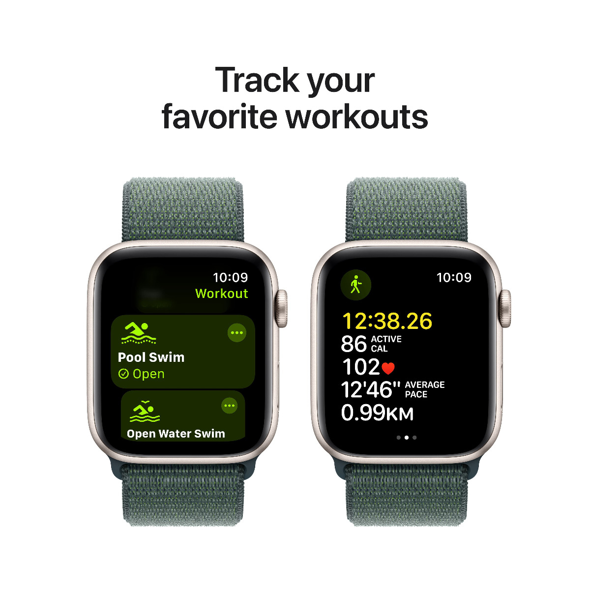 Apple Watch SE GPS 44mm Aluminium Case with Sport Loop iDeal