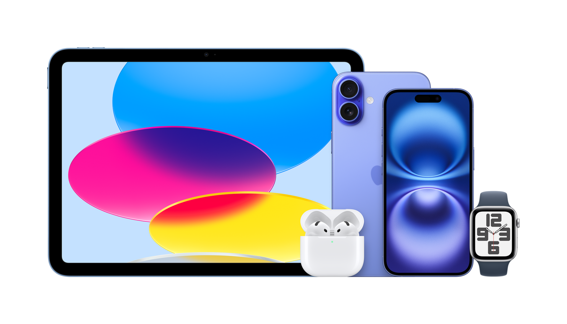 iPad, iPhone, Apple Watch, AirPods