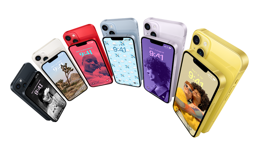  iPhone 14 – Rinkis spalvingai.